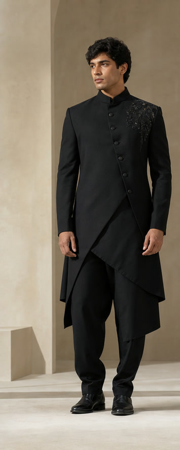 Asymmetric black Indo-Western ensemble